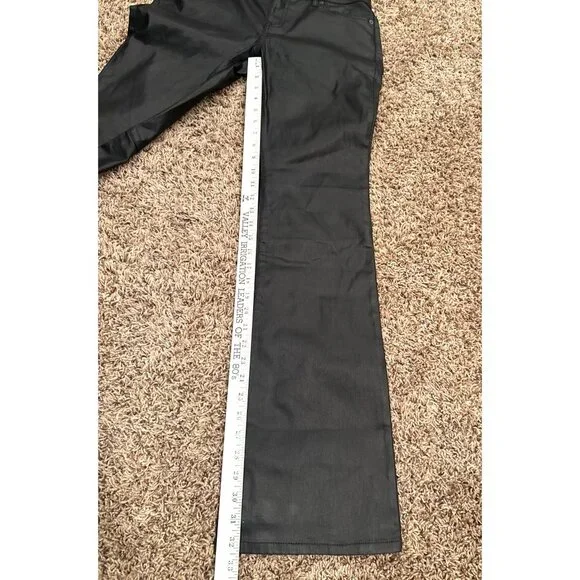 NWT Banana Republic Women's Low-Rise Bootcut Black Shiny Jeans Size 29/8 - Picture 7 of 12